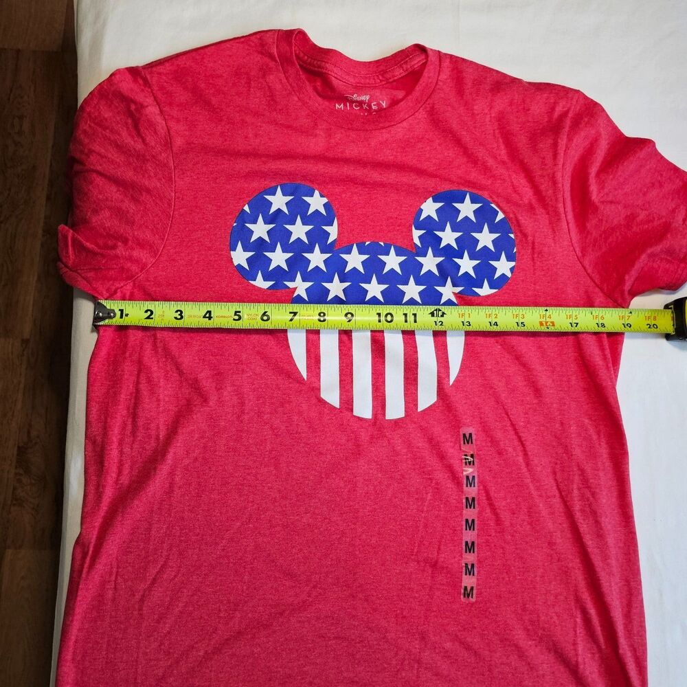 NWT Disney Mickey Mouse Patriotic Red White and Blue T-Shirt sz M - Picture 3 of 6